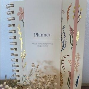 Threshold Floral Planner with Gold and Pink Accents